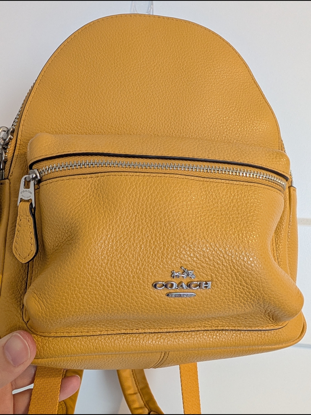 Coach Yellow Leather Mini Backpack - Picture 2 of 15